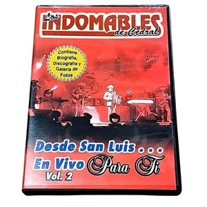 Los Indomables De Cedral En Vivo Para Ti Vol 2 DVD Music Video EUC